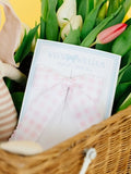 Pink Gingham Long Tail Bow