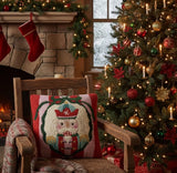 Holiday Frames Nutcracker Pillow