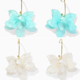 Rosalie Floral Statements (Aqua & White)