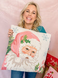 Pink Santa Pillow