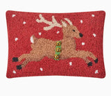 Reindeer with Bells Pillow