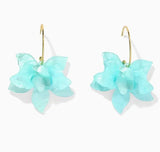 Rosalie Floral Statements (Aqua & White)