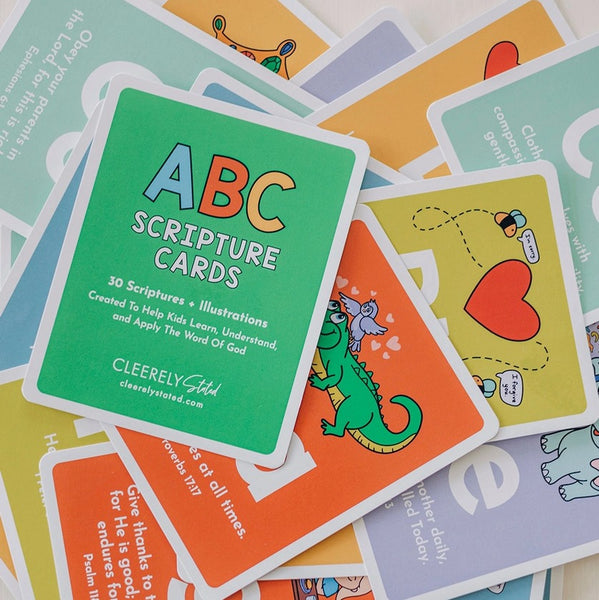 ABC Scripture Cards w/ Wooden Clipboard