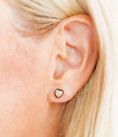 Tara Heart Studs