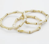 Ivory Bamboo Bracelets (set of 3)