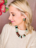 Candy Teal Hoops