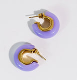 Candy Lilac Hoops