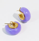 Candy Lilac Hoops