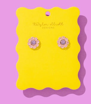 Caroline Flower Studs