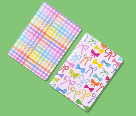 Colorful Notebooks (Gingham or Bows)