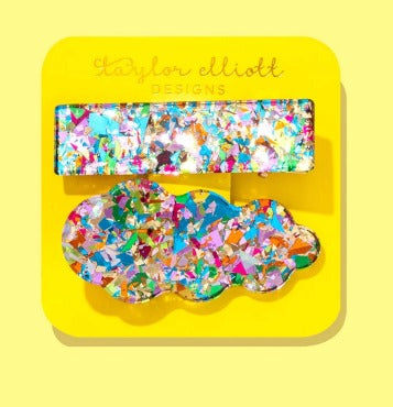 Confetti Hair Clips