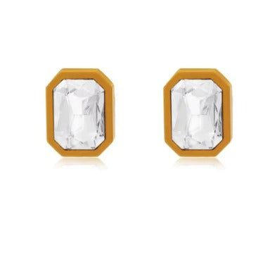 Eva Statement Studs - Tan
