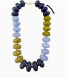 Harbor Blue & Chartreuse Mix Necklace