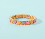 Hayden Rainbow Heart Bracelet