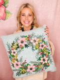 Holiday Wreath Pillow