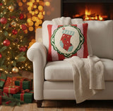Holiday Frames Stocking Pillow