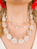 Aster Star Pearl Necklace