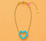 Katie Turquoise Heart Necklace