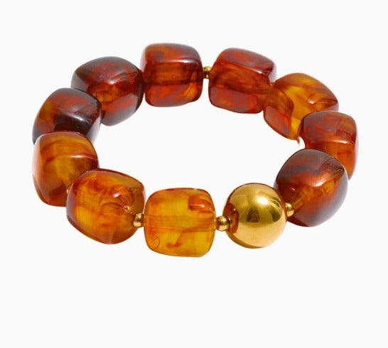 Martha Brown Beaded Bracelet