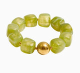 Martha Pistachio Beaded Bracelet