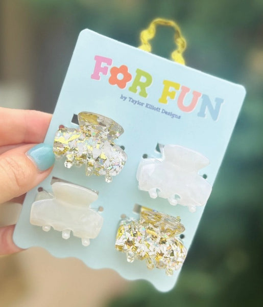 Mini Confetti Claw Clips