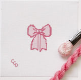 Mini Coquette Bow Needlepoint Canvas
