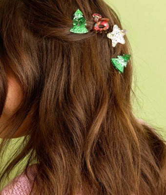 Christmas Ornament Claw Clips