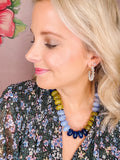 Harbor Blue & Chartreuse Mix Necklace