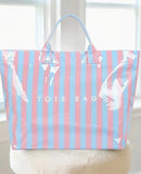 Striped Tote Beach Bags (various colors)