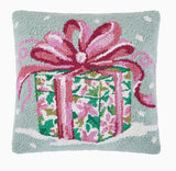 Pink Christmas Present Pillow