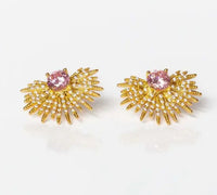 Pink Starburst Studs