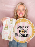 Press For Bubbles Pillow