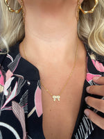 Sadie Purple Bow Necklace