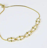 Sparkle Link Bracelet (silver or gold)