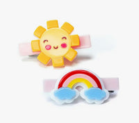 Sunshine & Rainbow Hair Clips
