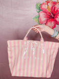 Striped Tote Beach Bags (various colors)