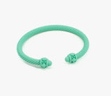 Matte Mint Turquoise Cable Cuff