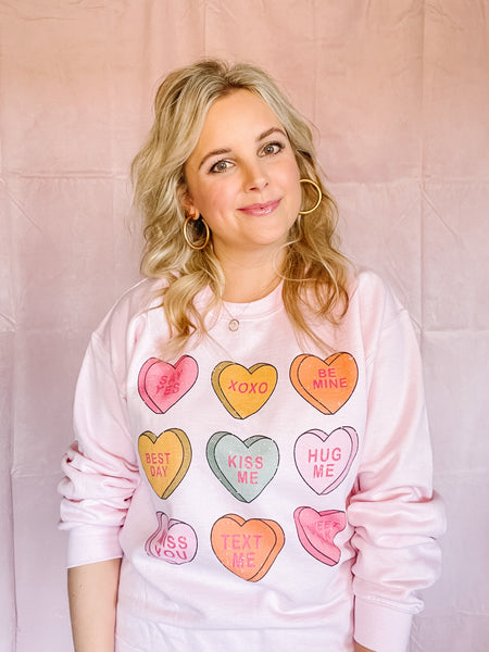 Conversation Hearts Sweatshirt