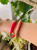 Sadie Bracelets - Dark Magenta or Ballet Pink