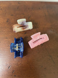 Mini Hair Clips - Navy, Pink, Multi