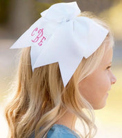 Oversized Hair Bow - White or Pink